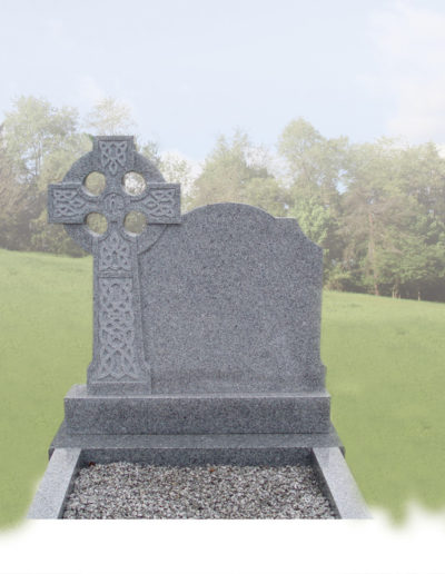 Deansgrange Shanganagh headstone memorials grey-celtic-with-G1-interlacing-1