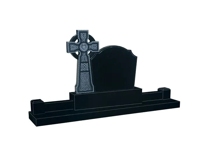 Boyne Celtic Cross Antique Finish Double - Black