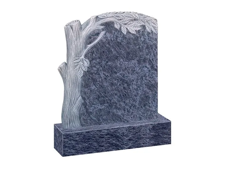 Carved Tree Antique Finish - Blue lagoon